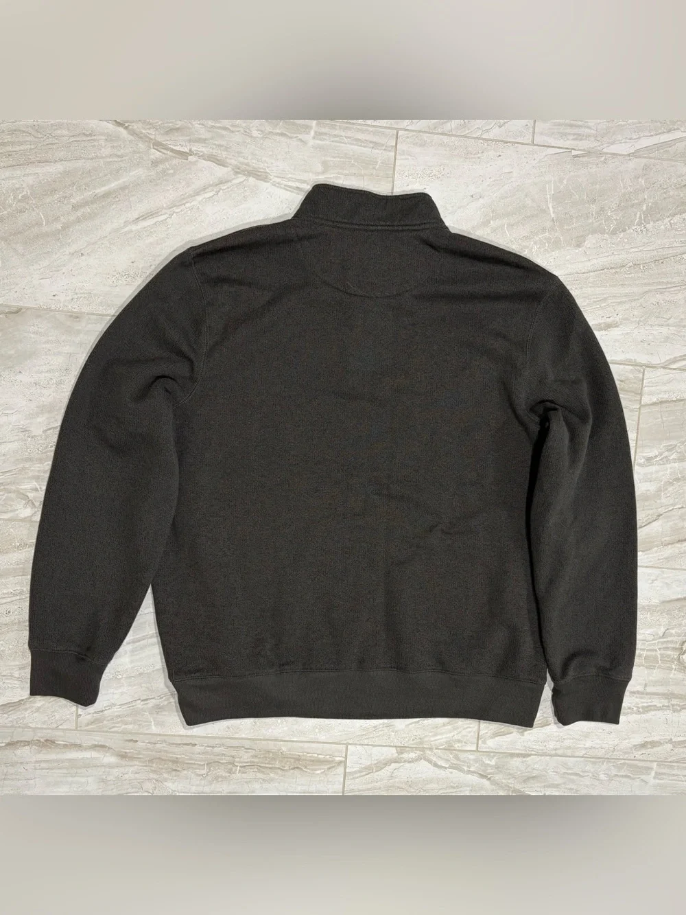 Sonoma Men's Quarter-Zip Pullover Sweater Fleece - Charcoal
